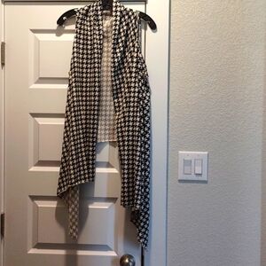Hanstooth print Sleeveless Shrug